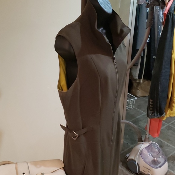 Andrew Marc loden green and yellow Dress - Picture 4 of 8